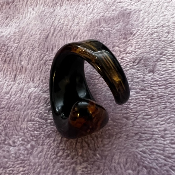 Murano Glass Swirl Ring, size 8 - Picture 4 of 4